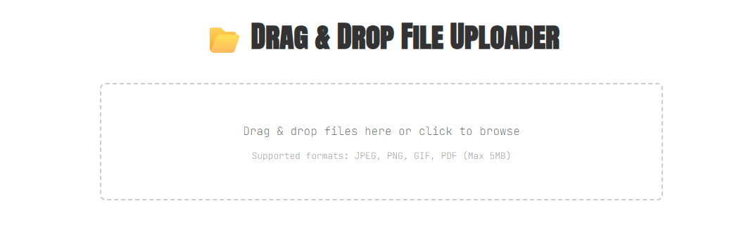picture of file uploader